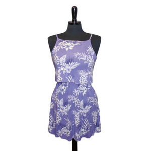 Bixby Nomad Dress Floral Print Lavender Purple Sleeveless Size L 12-14